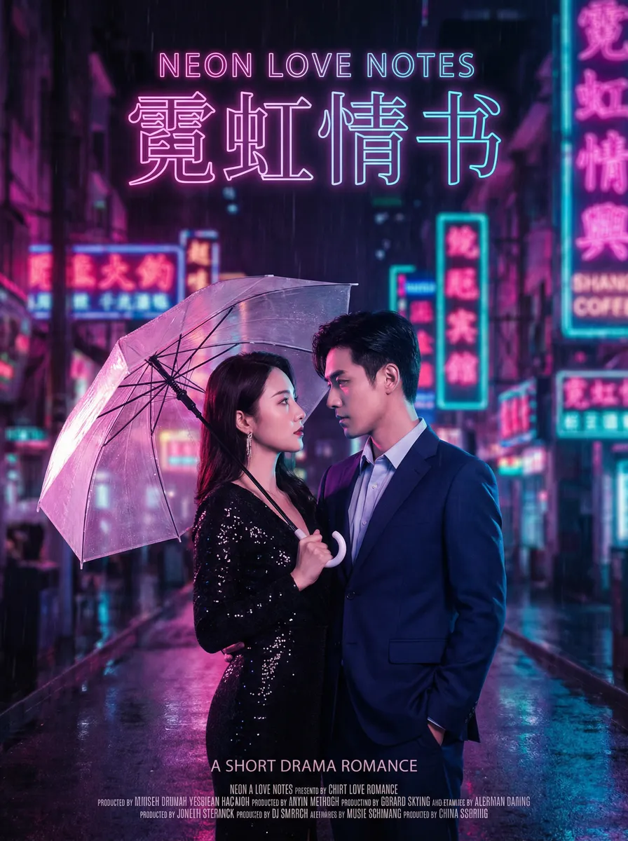 吃瓜探花 热播都市爱情短剧 - 霓虹情书海报
